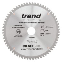 Trend CSB/AP21564 Craft Blade Tcp 215mm X 64t X 30mm £43.71